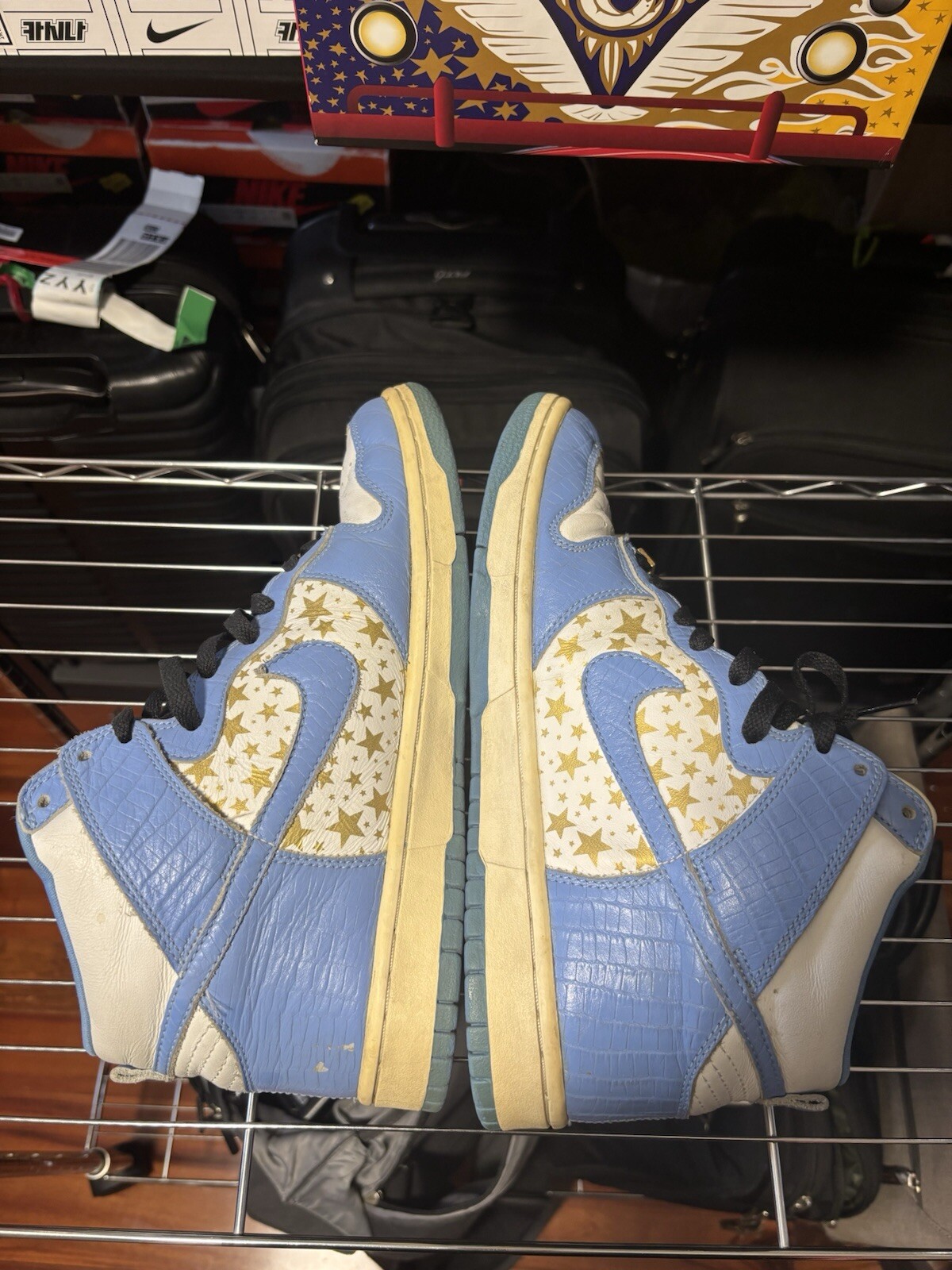 Nike Dunk High Pro SB Supreme Blue Stars 2003 Size 9.5 307385-141 SHIPS FAST