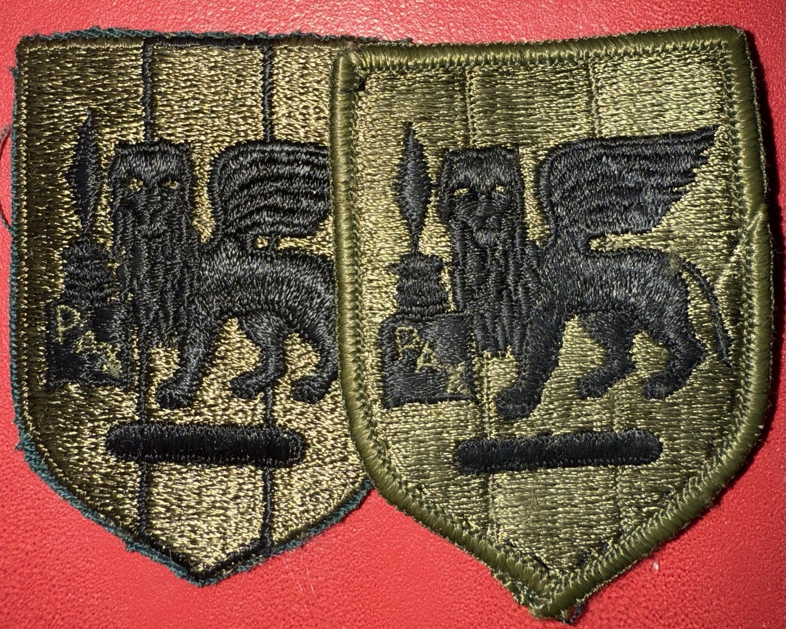 Vietnam War - 1980s Southern European Task Force Subdued SSI Patch (WE)