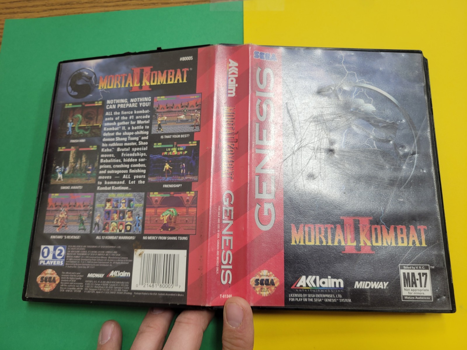 Mortal Kombat II Sega Genesis Case Only