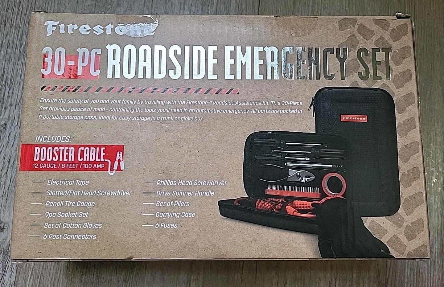 Firestone 30 Piece Roadside Emergency Set - SEALED