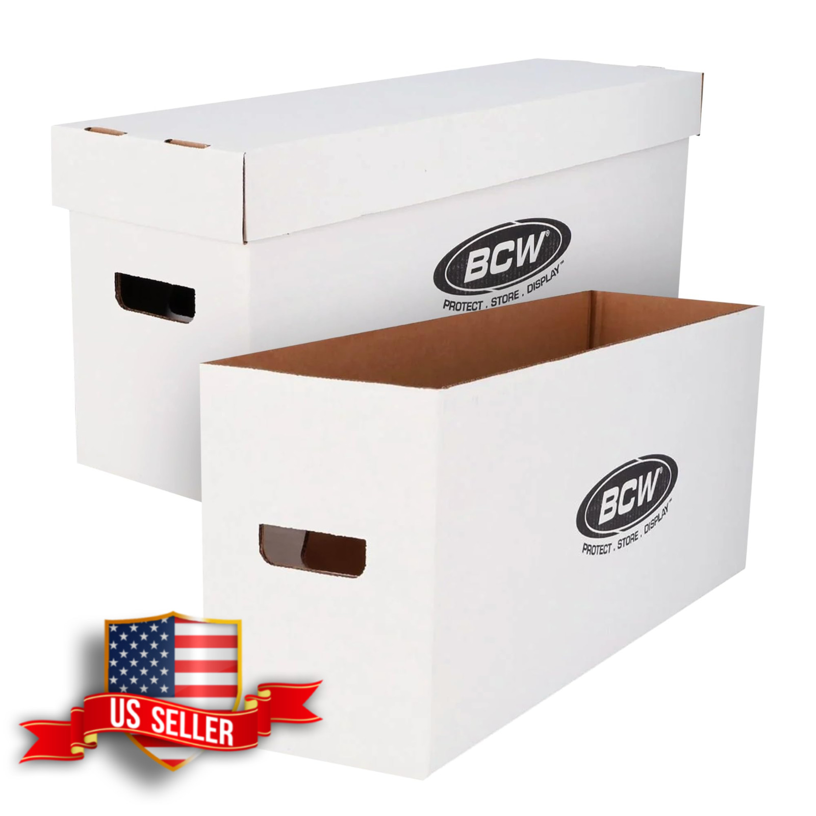 BCW Long Comic Storage Box 2 Pack for Current & Silver Age Comics