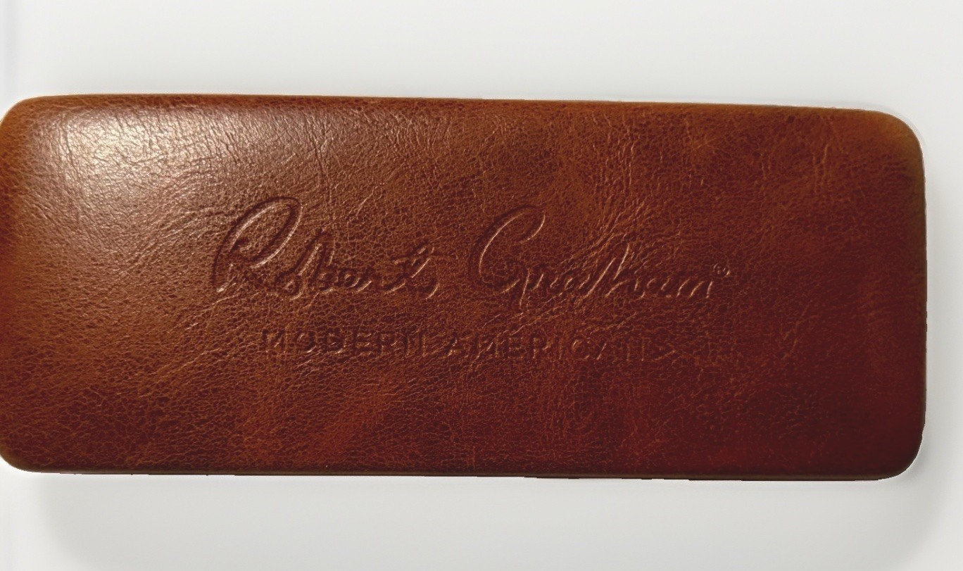 NEW Men's Robert Graham Modern Americana  Brown Hardshell Sunglass Glasses Case