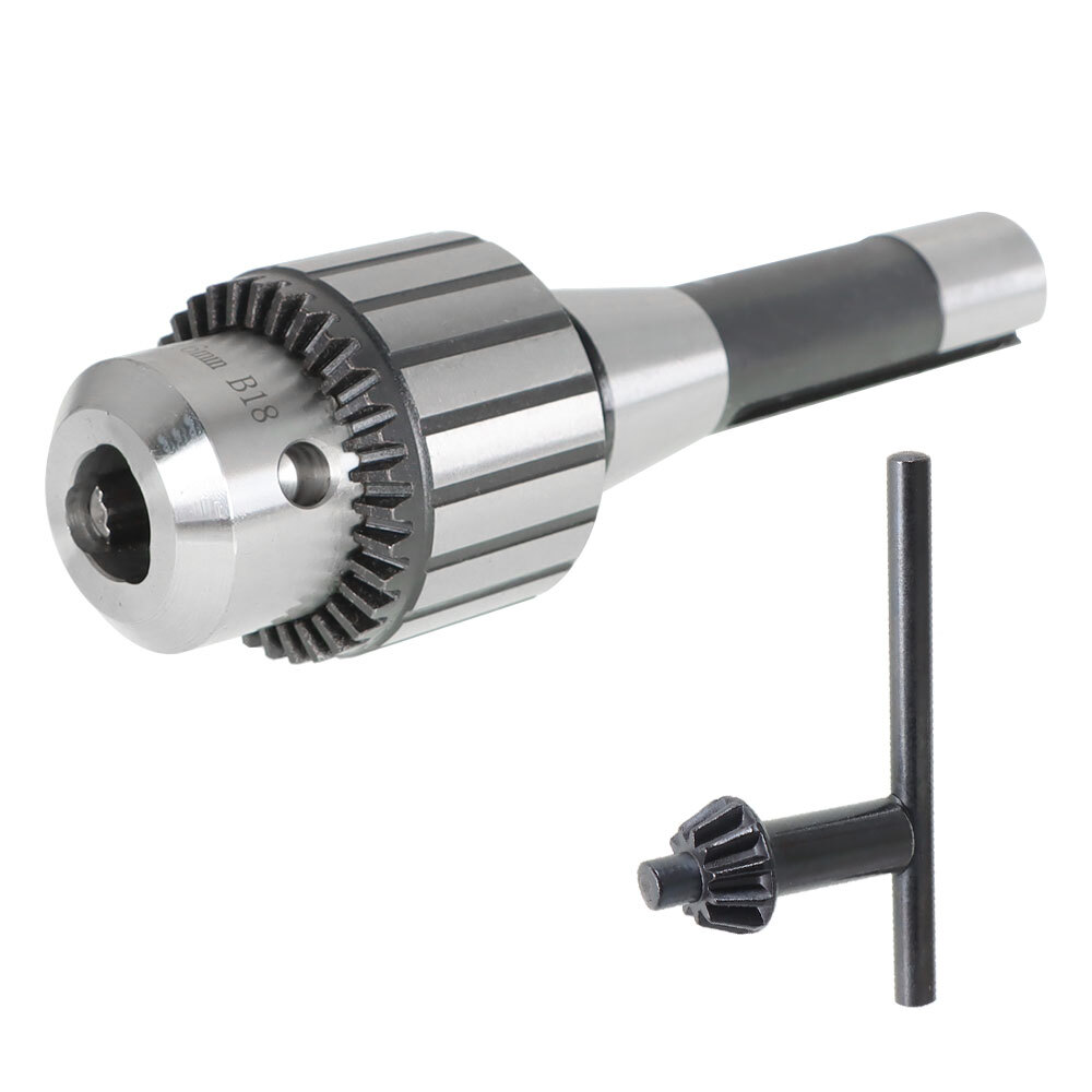 Super Heavy Duty Drill Chuck 5/8" Capacity With R8 Shank & Tightening Key R8