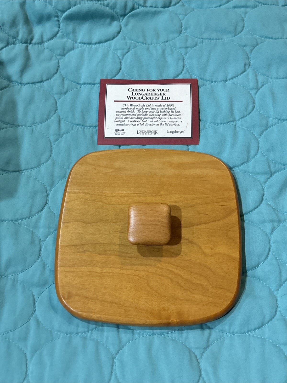 Longerburger Basket Medium Spoon Wooden Lid
