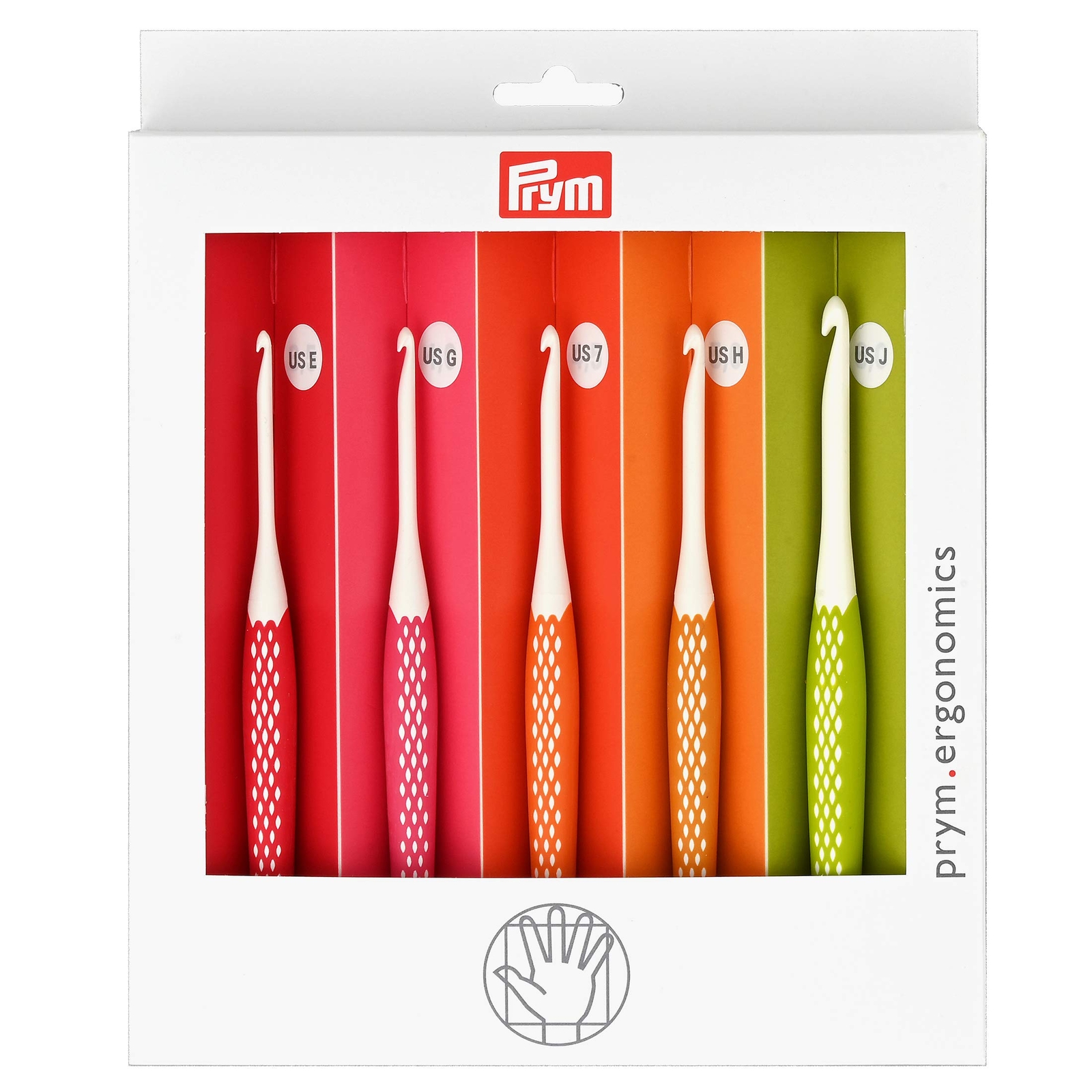 Ergonomic Crochet Hook Set Small Sizes E G 7 H J Comfortable Grip