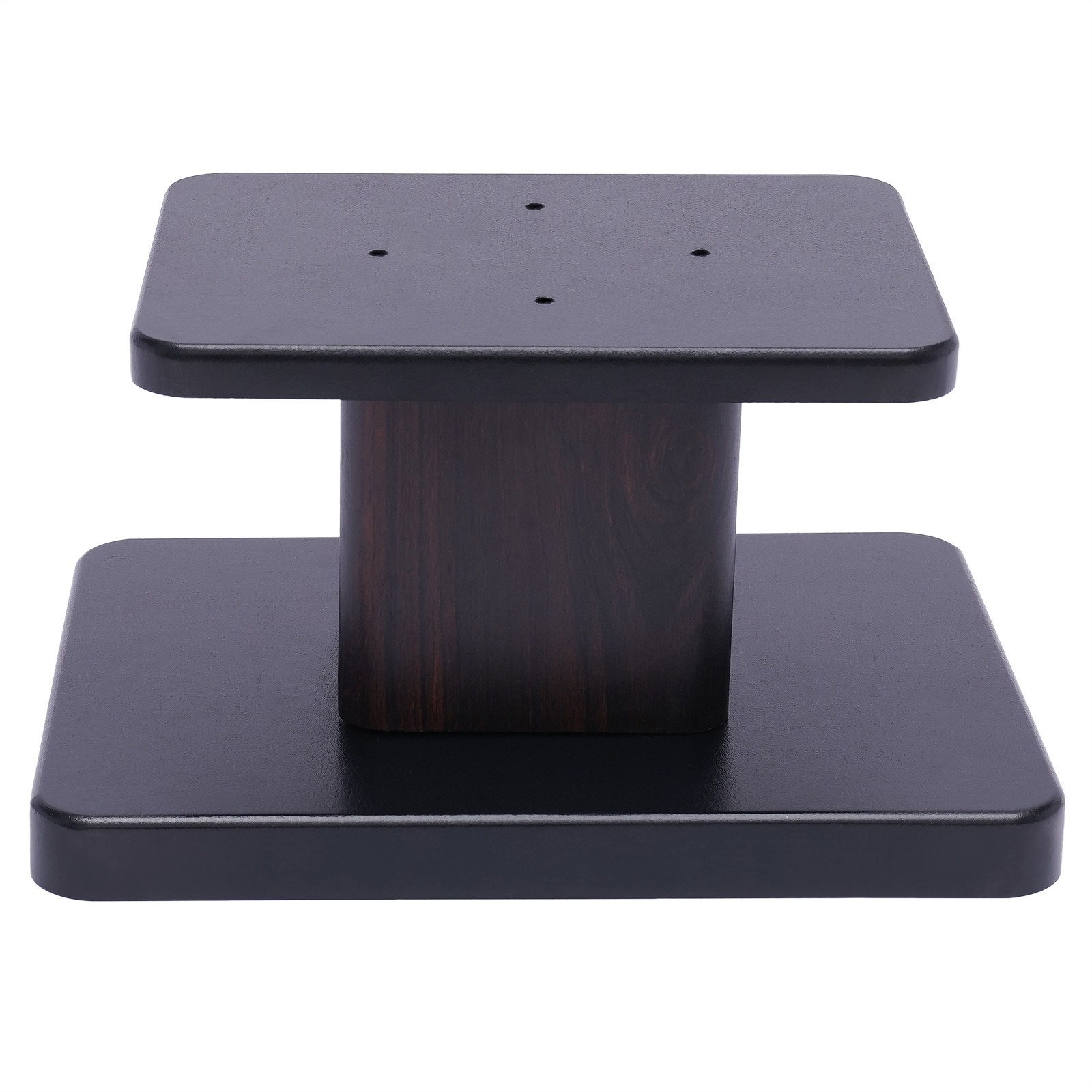 Elegant Black Walnut Speaker Stands for Bookshelf or Desktop Use