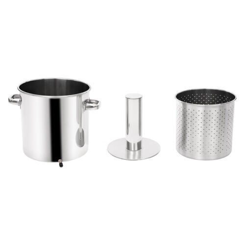 5.8Gal Fruit Wine Press Manual Stainless Steel Cider Press with Hydraulic Jack