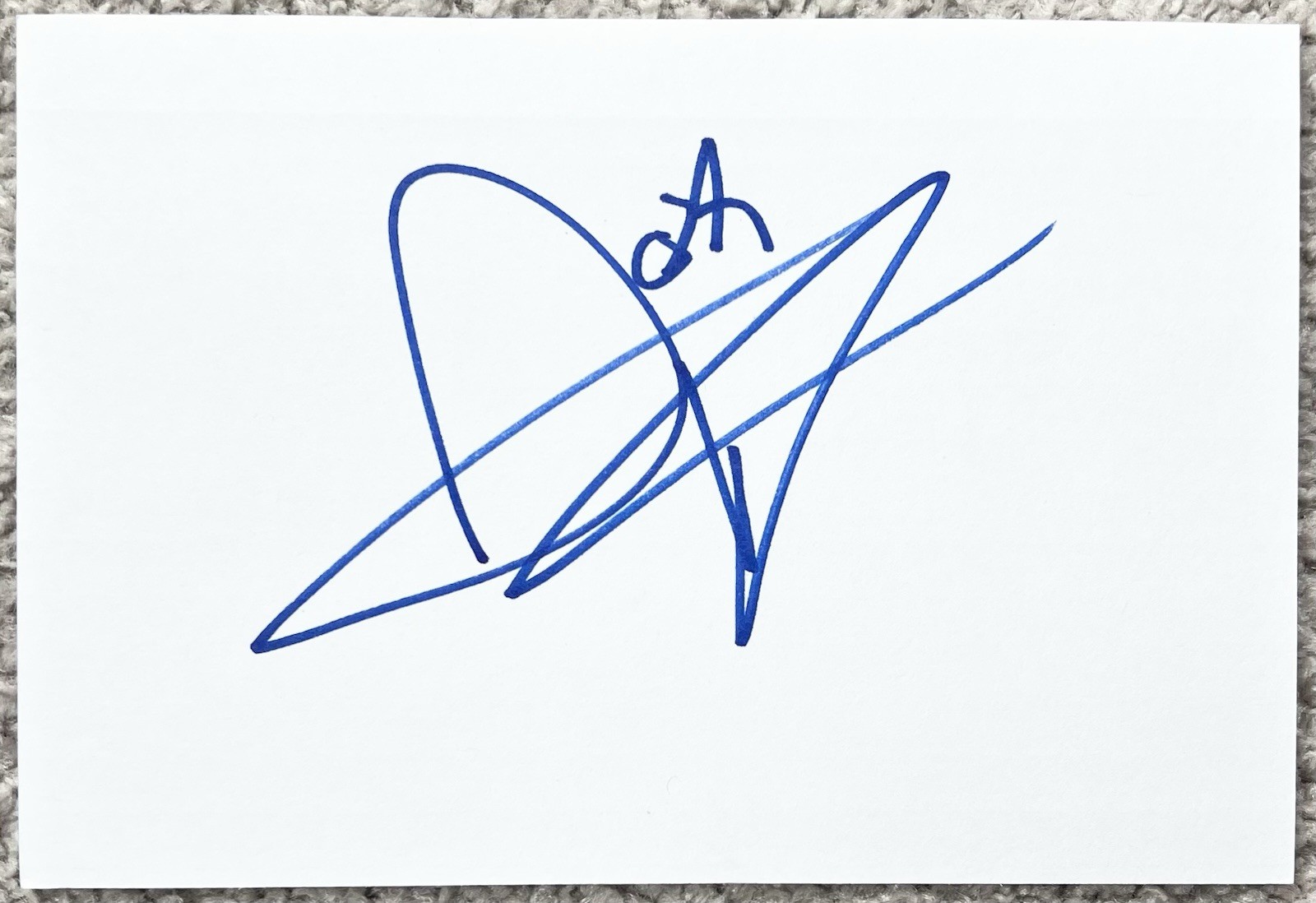 Josh Hutcherson Signed In Person 4x6 Index Card In Top Loader - Authentic