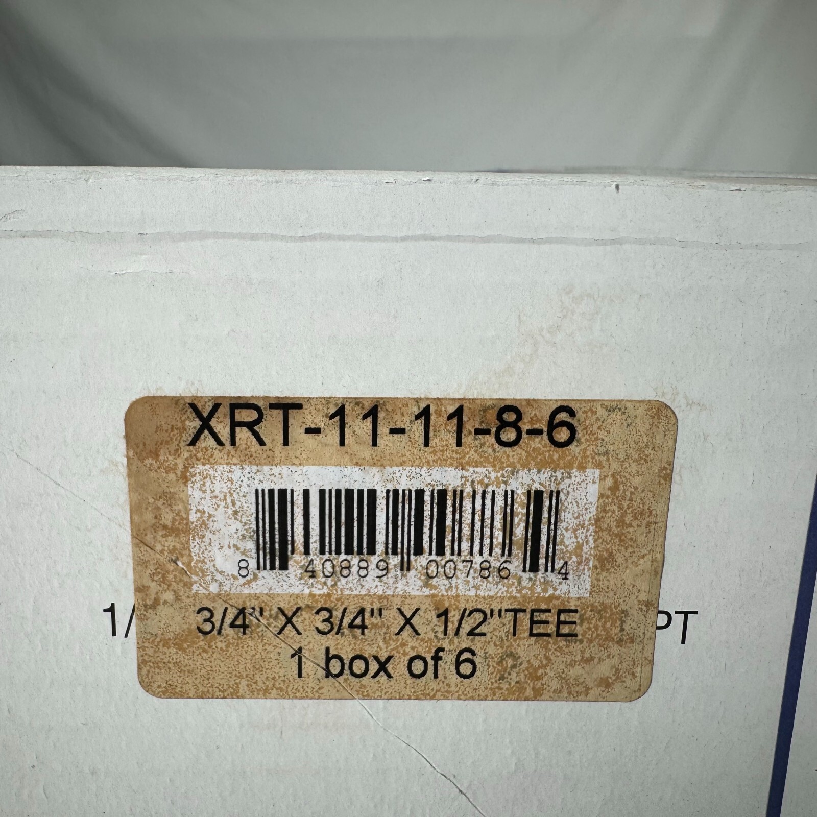 GASTITE XRT-11-11-8-6 3/4 X 3/4 X 1/2 TEE QTY 6