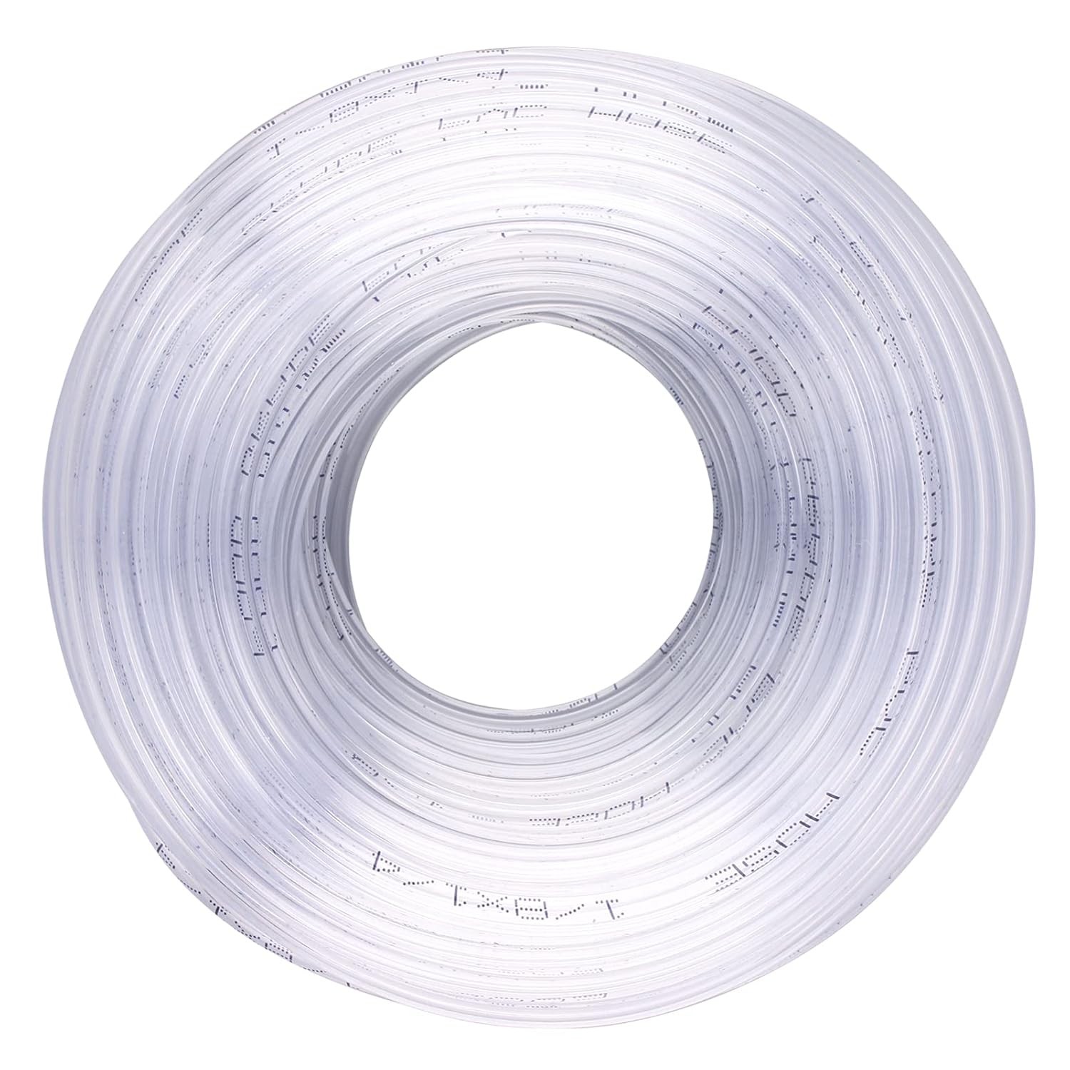 DERNORD PVC Tubing 1/8"ID X 1/4"OD Flexible Clear Vinyl Hose 50 Feet, White