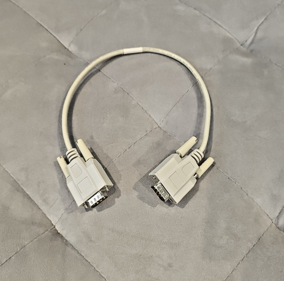 16 inch Null Modem Cable DB9 RS-232 Male/Male 8 Conductor - Campbell Scientific