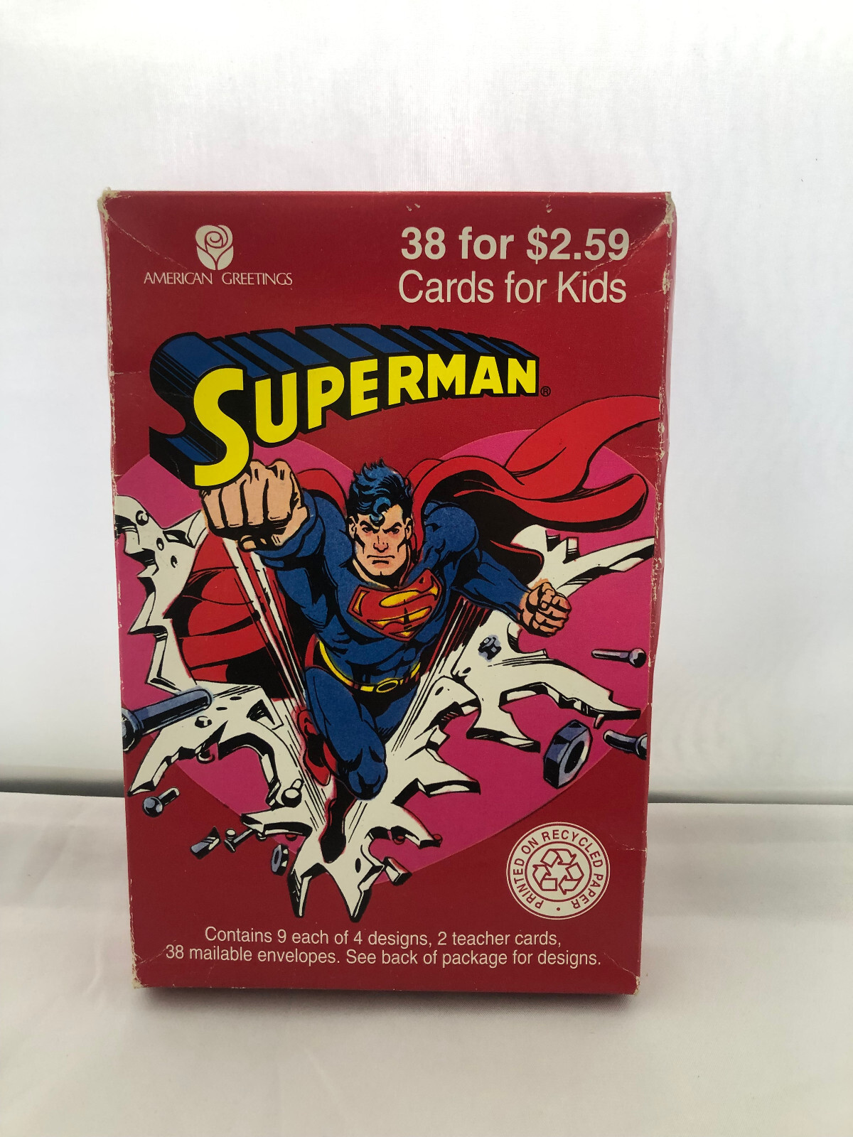 1994 Superman VALENTINES DAY CARDS American Greeting  38 Cards