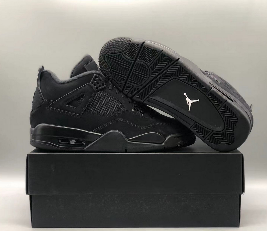 Jordan 4 "Black Cat" Men's Retro Basketball Shoes Mid Top US 7-12