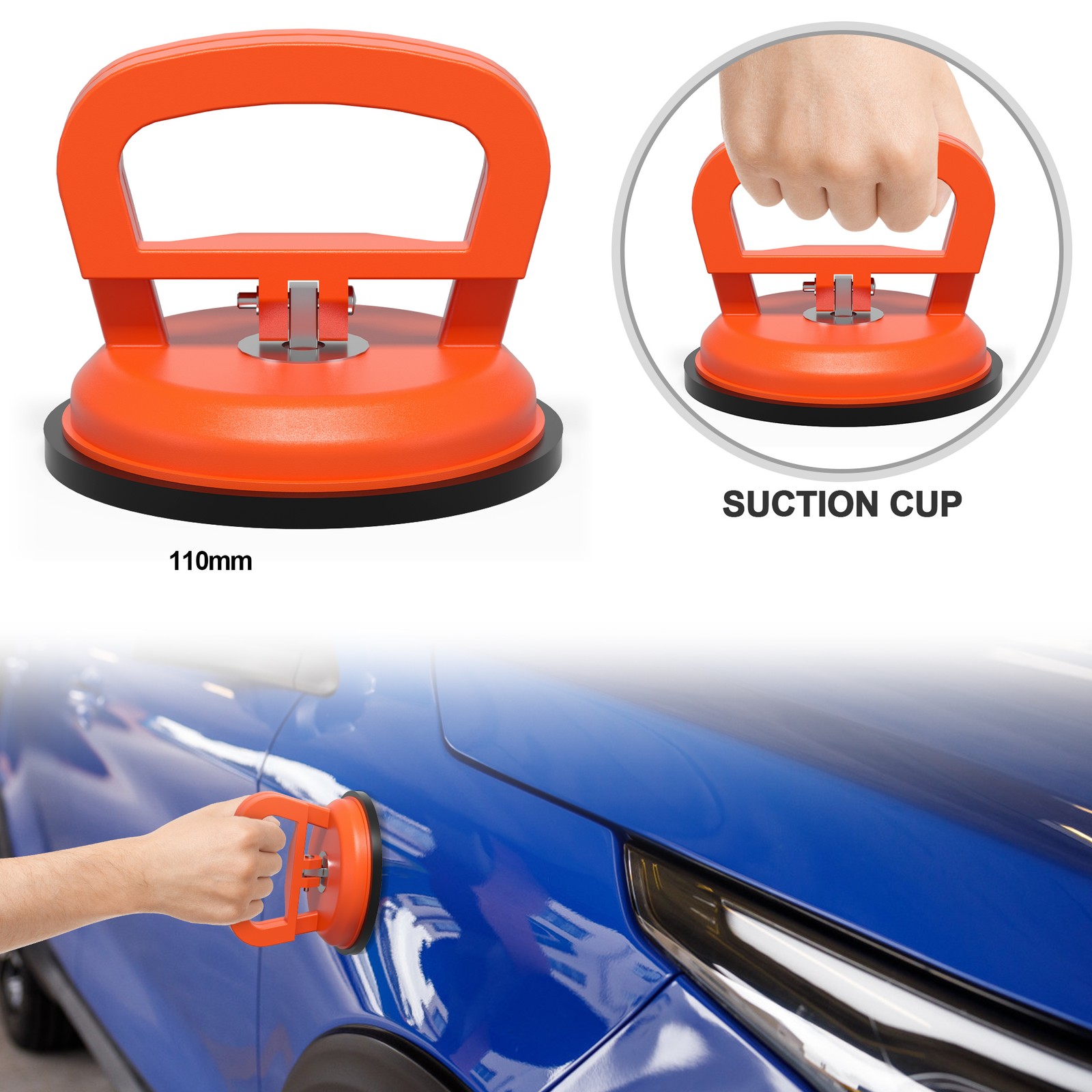 Large Car Bodywork Dent Repair Puller Pull Panel Ding Remover Sucker Suction Cup