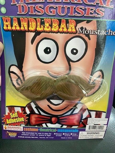 Theatrical Disguises Moustache Series - The Handlebar New!!!