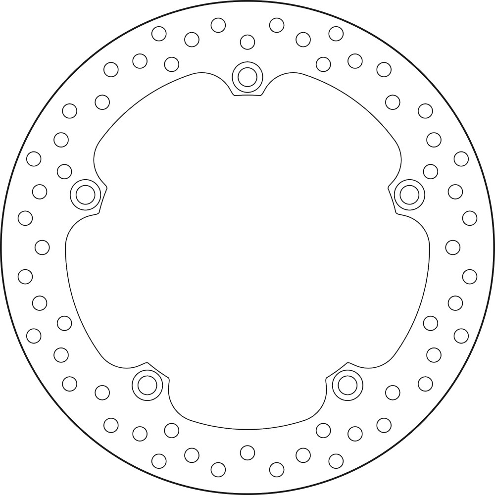 21365 - BRAKE DISC 68B407N1 Compatible with HONDA VFR 1200 XL CROSSTOURER DCT A