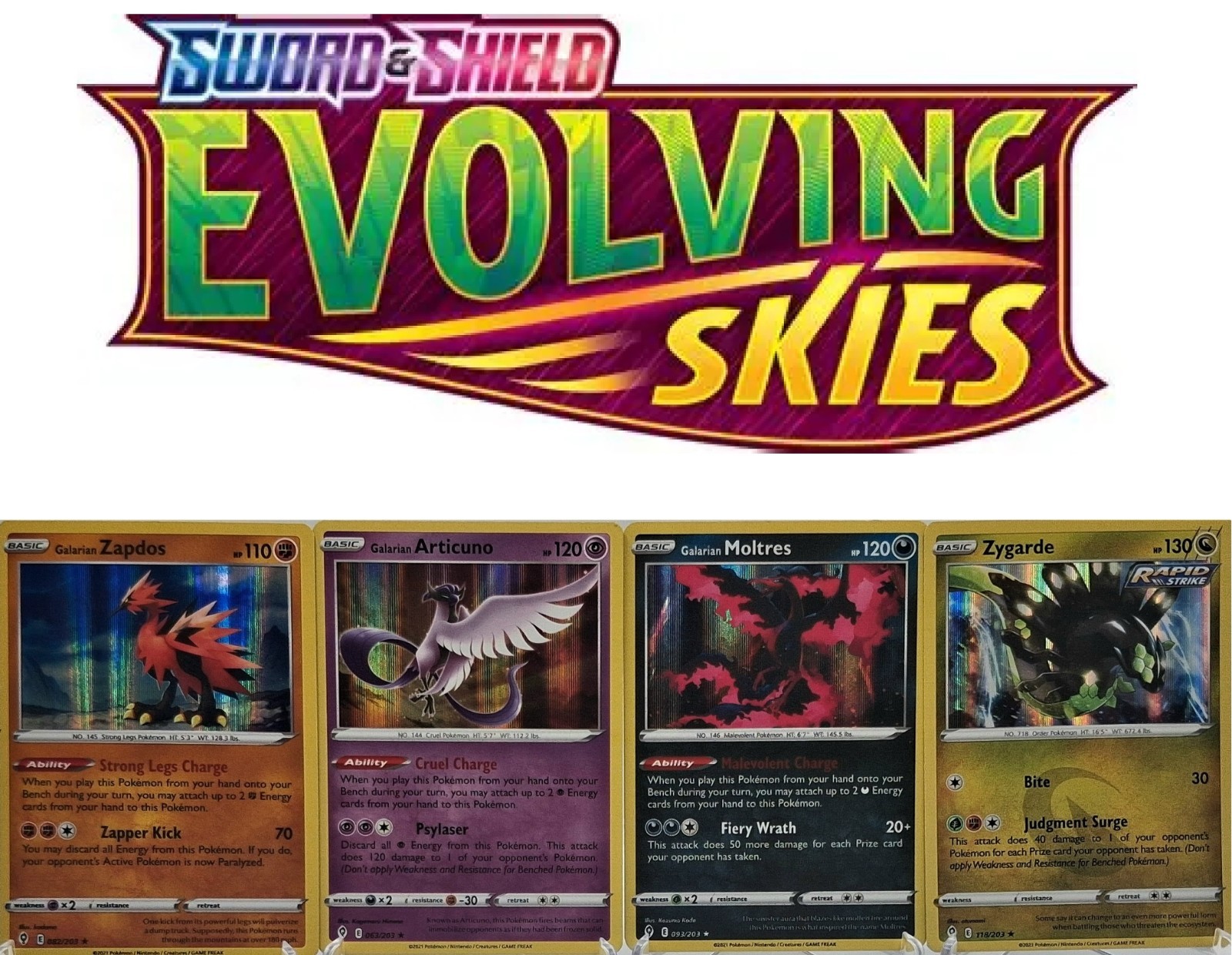 Pokémon TCG: Evolving Skies - Choose Your Card - NM Singles