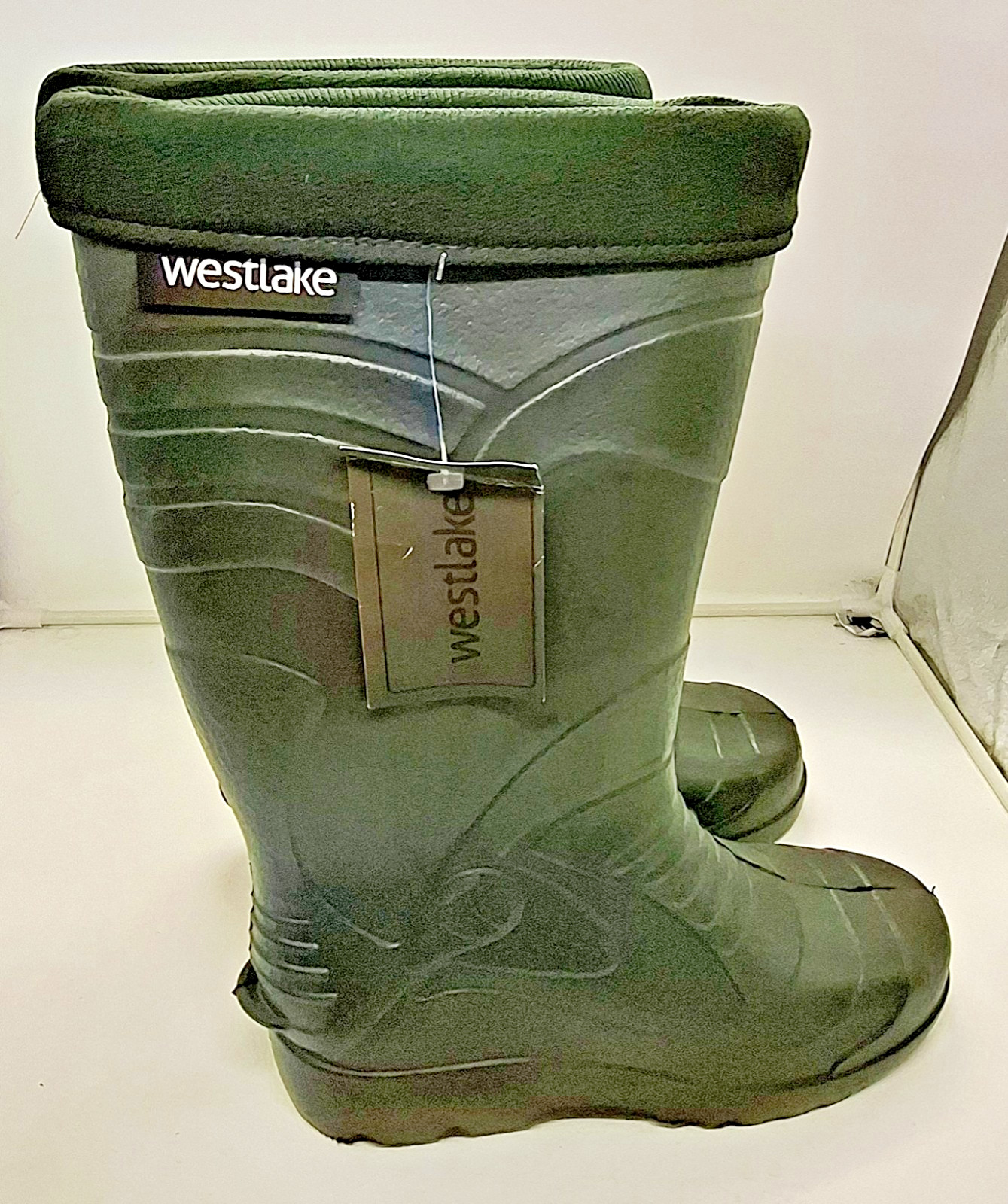 Westlake Fishing Wellies Boots Thermal EVA Coarse Carp Green Mens Size 42/8