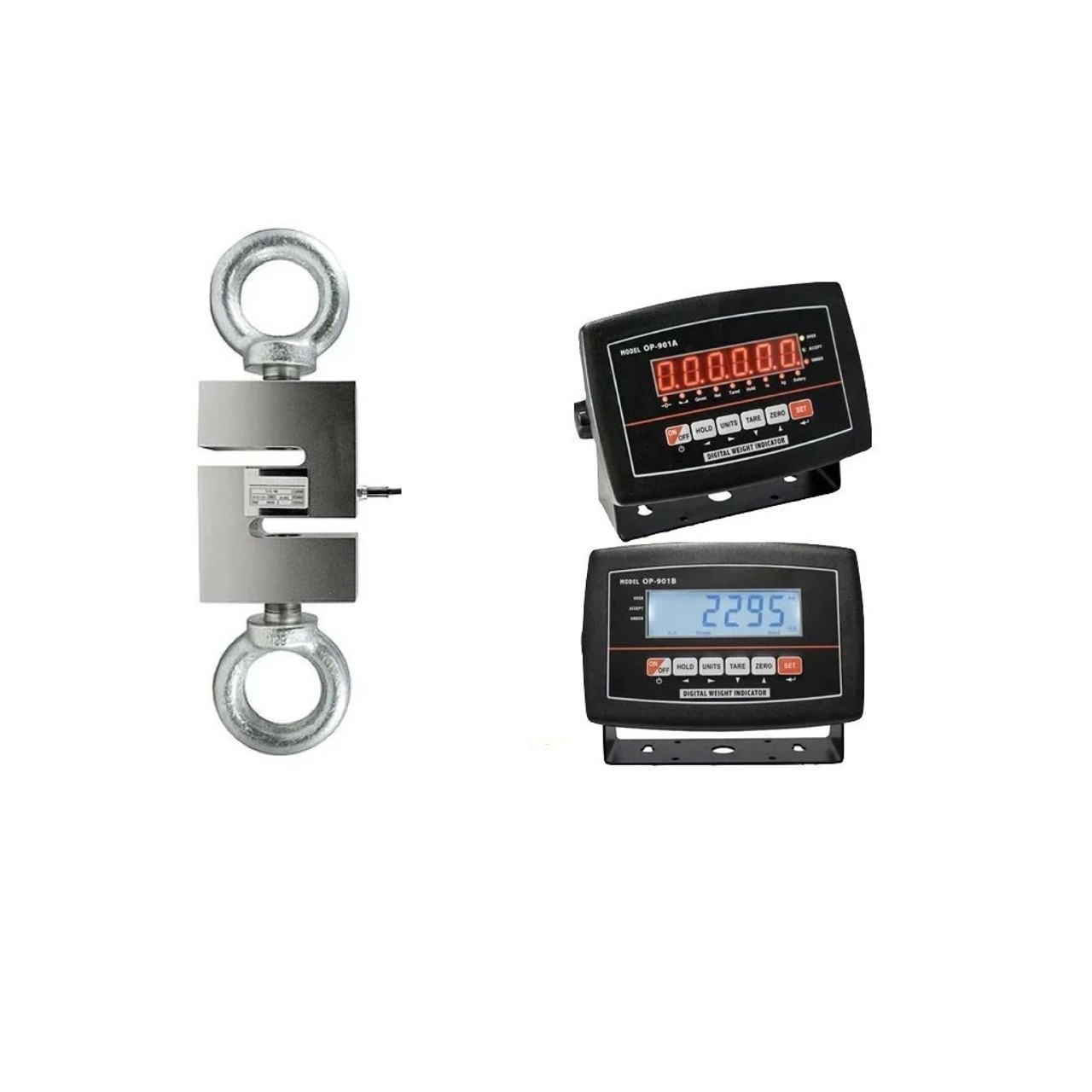 Prime Scale 2000lb x 0.2lb Hanging Scale (S-Type) for tension & compression!