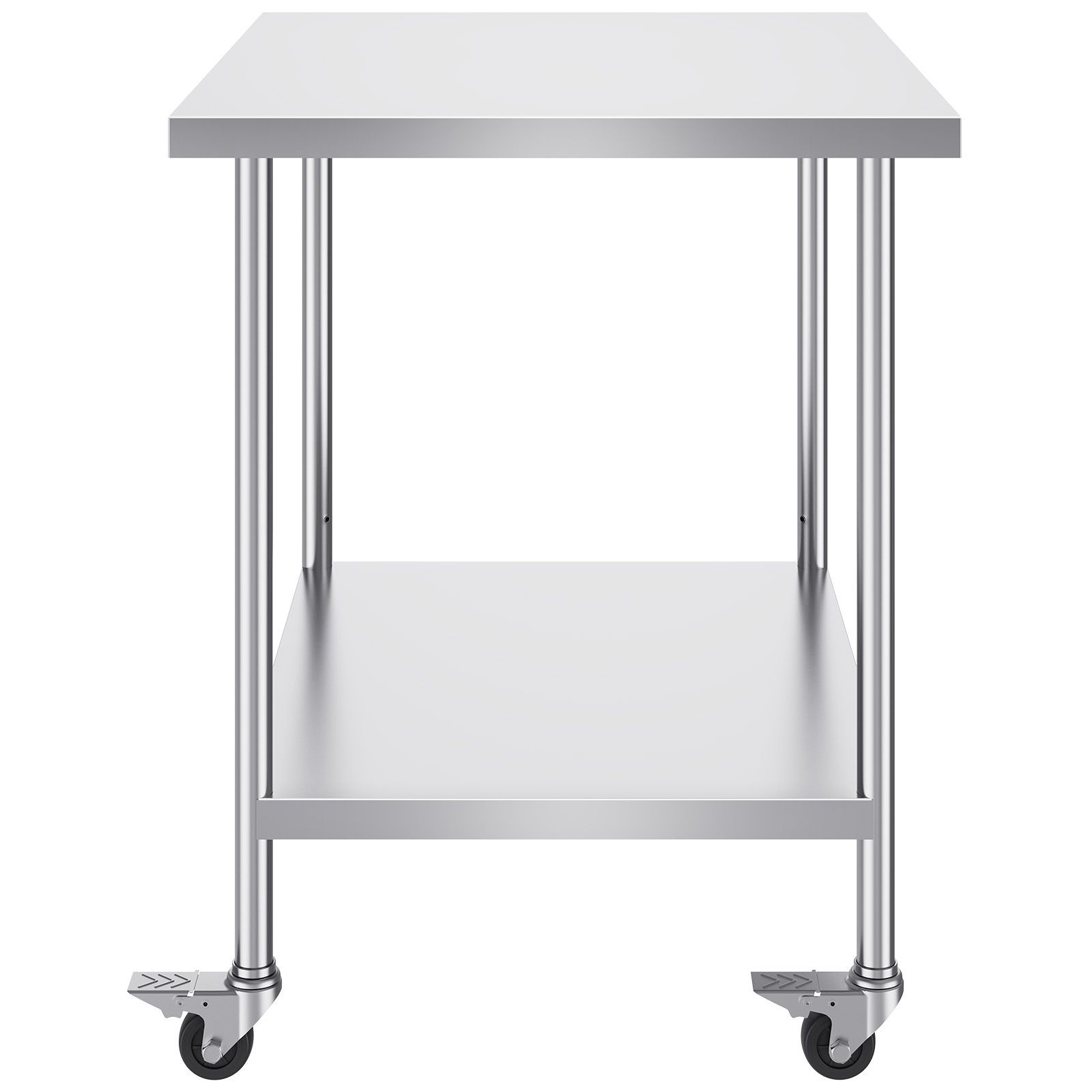 30x18x38in Stainless Steel Work Table with 3 Adjustable Levels
