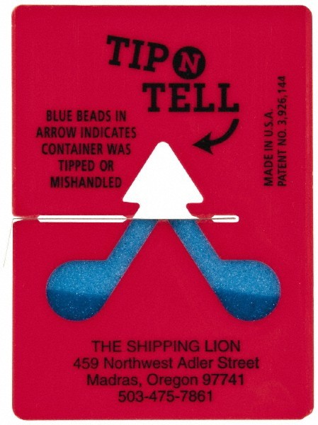 100 Pack Tip-N-Tell Concealed Damage Shipping Label Indicators