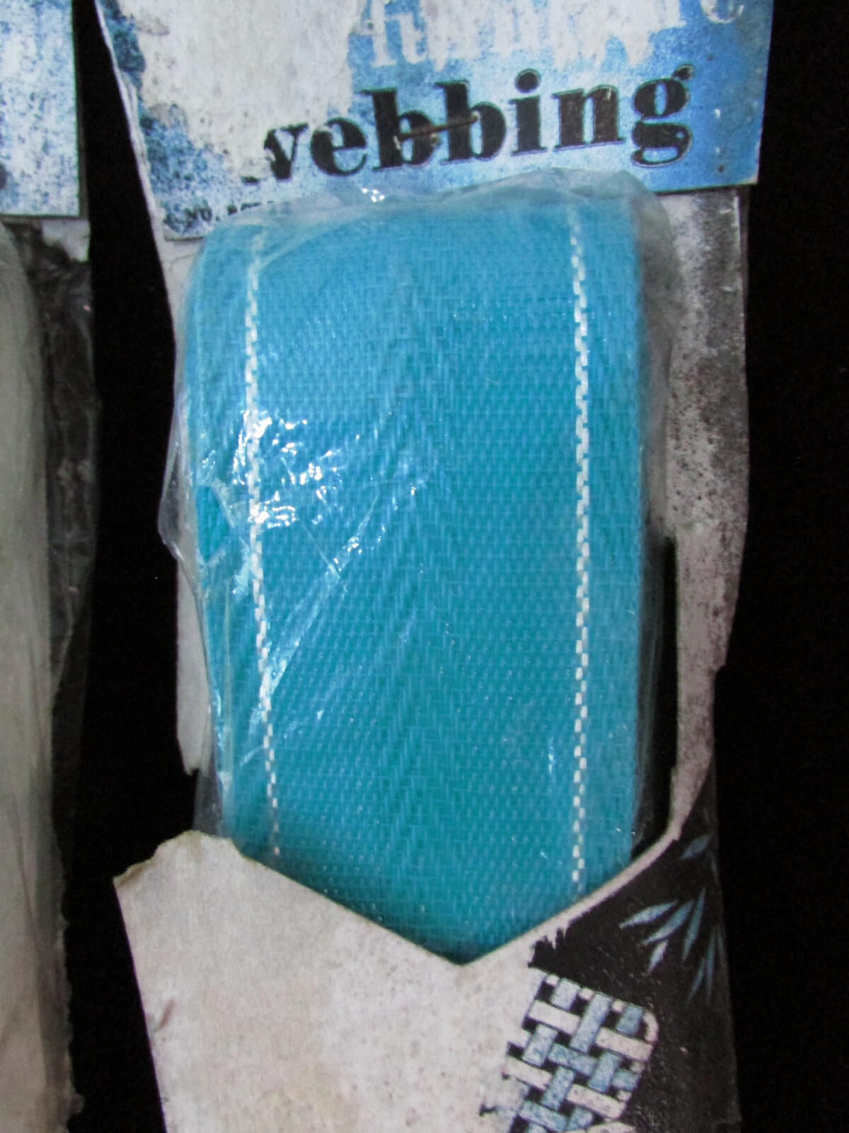 Lawn Furniture WEBBING & CLIPS Weatherproof Polypropylene Rewebbing White Teal