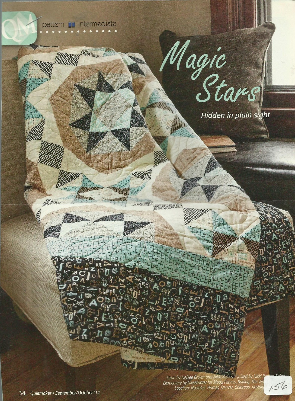 D0188 MAGIC STARS  QUILT PATTERN/INSTRUCTIONS