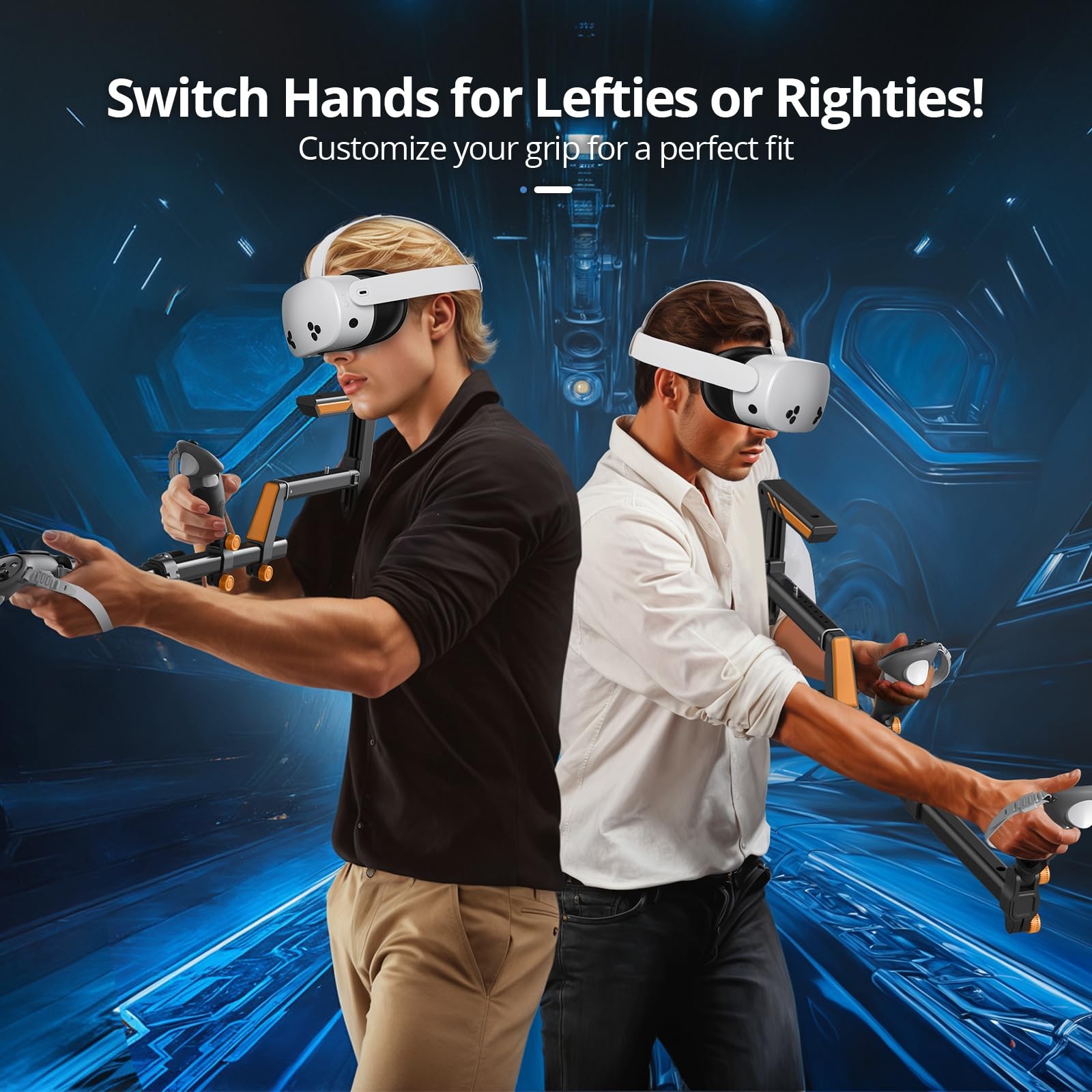 VR Gun Stock for Meta Quest 3 & 2 | Adjustable Quick-Swap Mount FPS Accessory