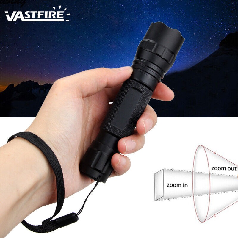 Strong Mounted Light 8000Yard LED Flashlight Torch Rechargeable with Scope Mount