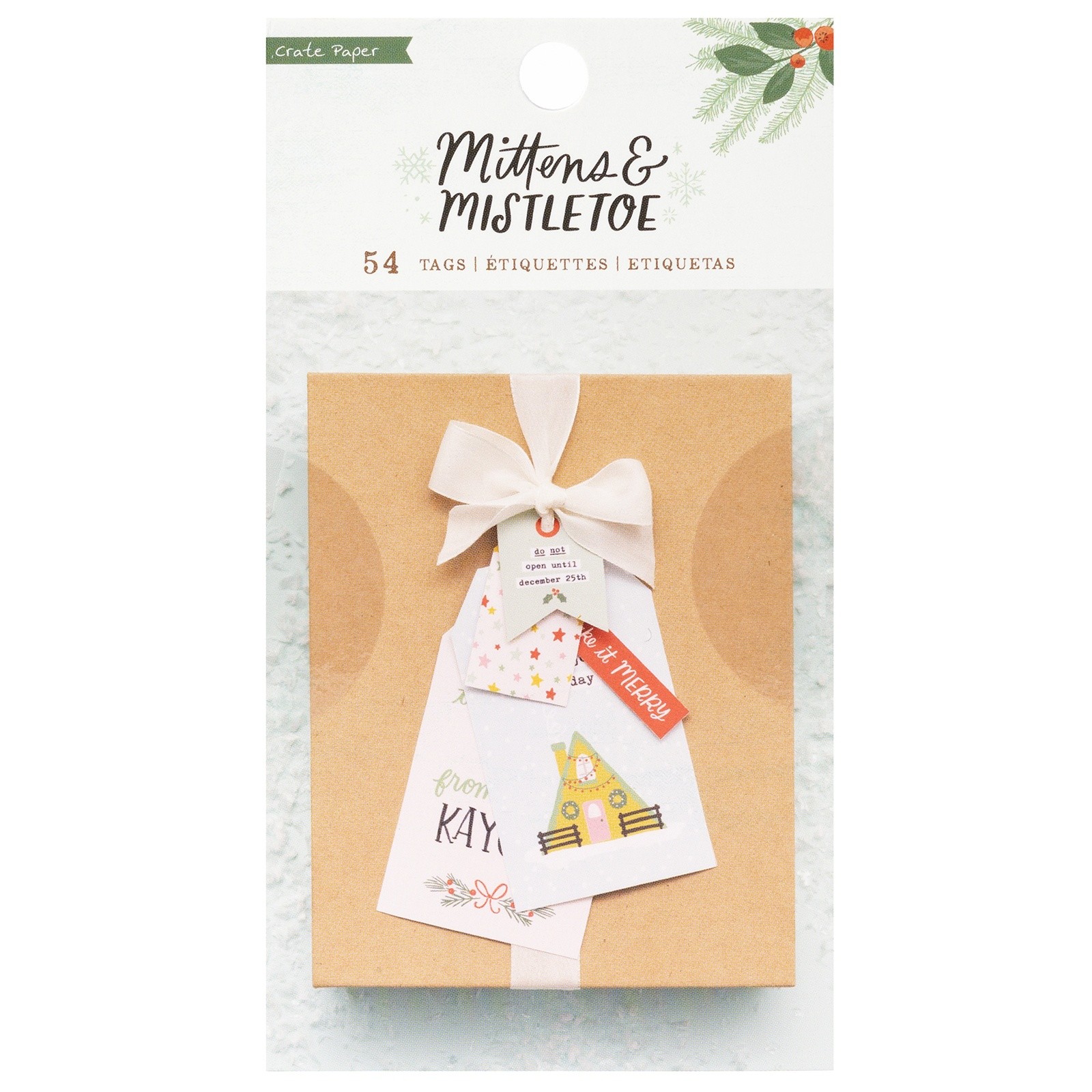 Mittens & Mistletoe Book Of Tags 3"X5.5" 54/Pkg-Book