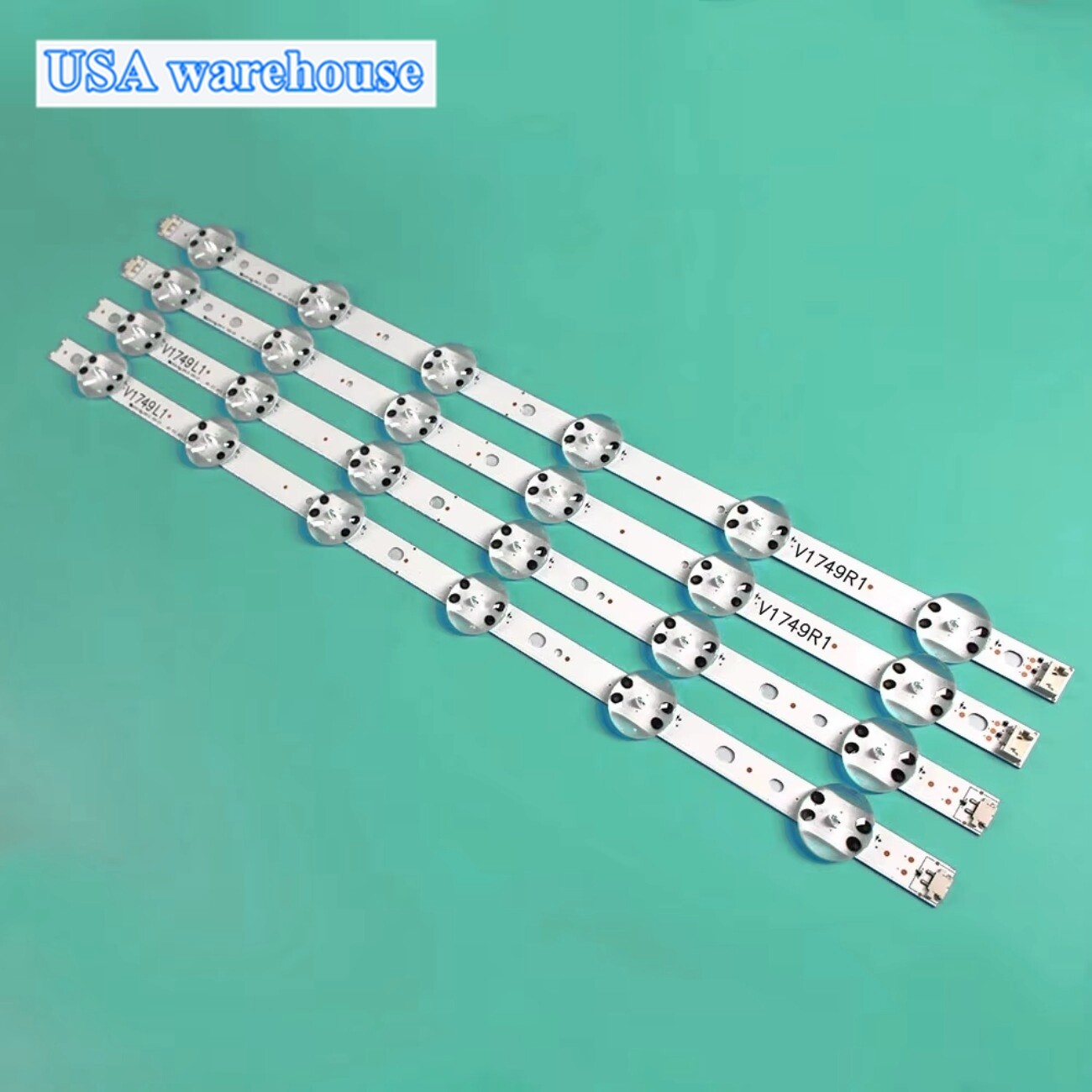 LED Strips For LG 49" V17 ART3 TV 49UV340C 49UJ6510 6916L-2862A 6916L-2863A