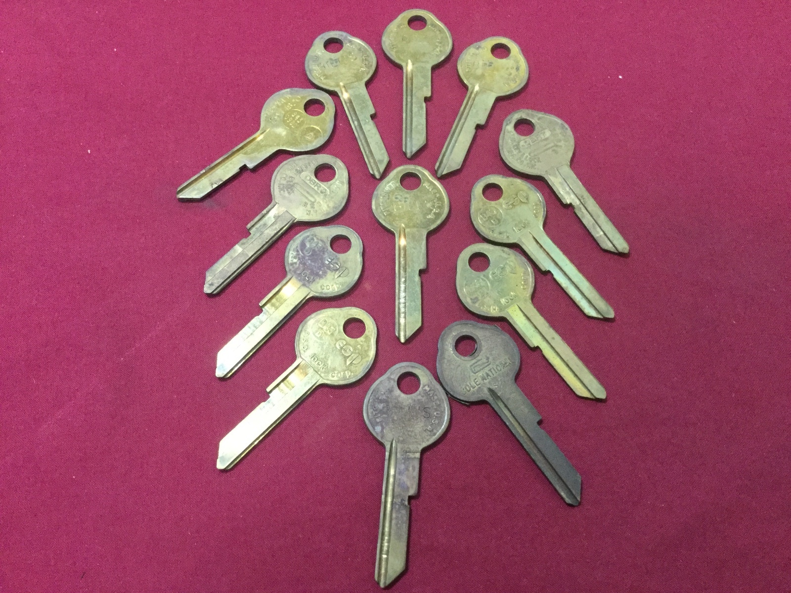 ESP 01098D GM Key Blanks, Set of 13 - Locksmith
