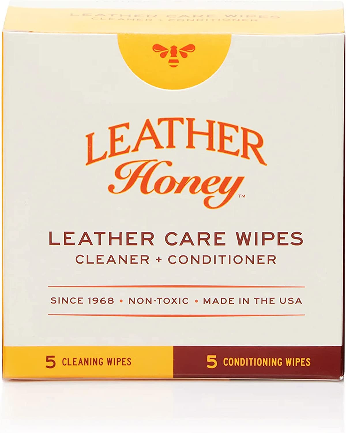 Leather Wipe Kit: Clean & Restore On-The-Go. for Any Color of Leather Couches, C