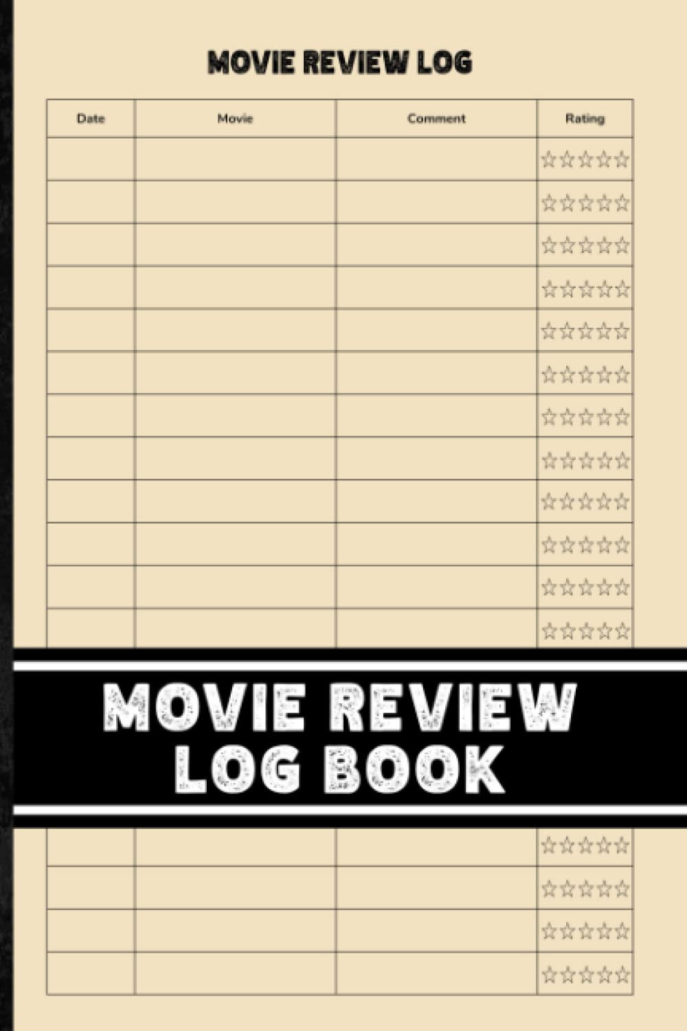 Movie Review Log Book: Simple Logbook for Movies | For Movie Lovers | Small