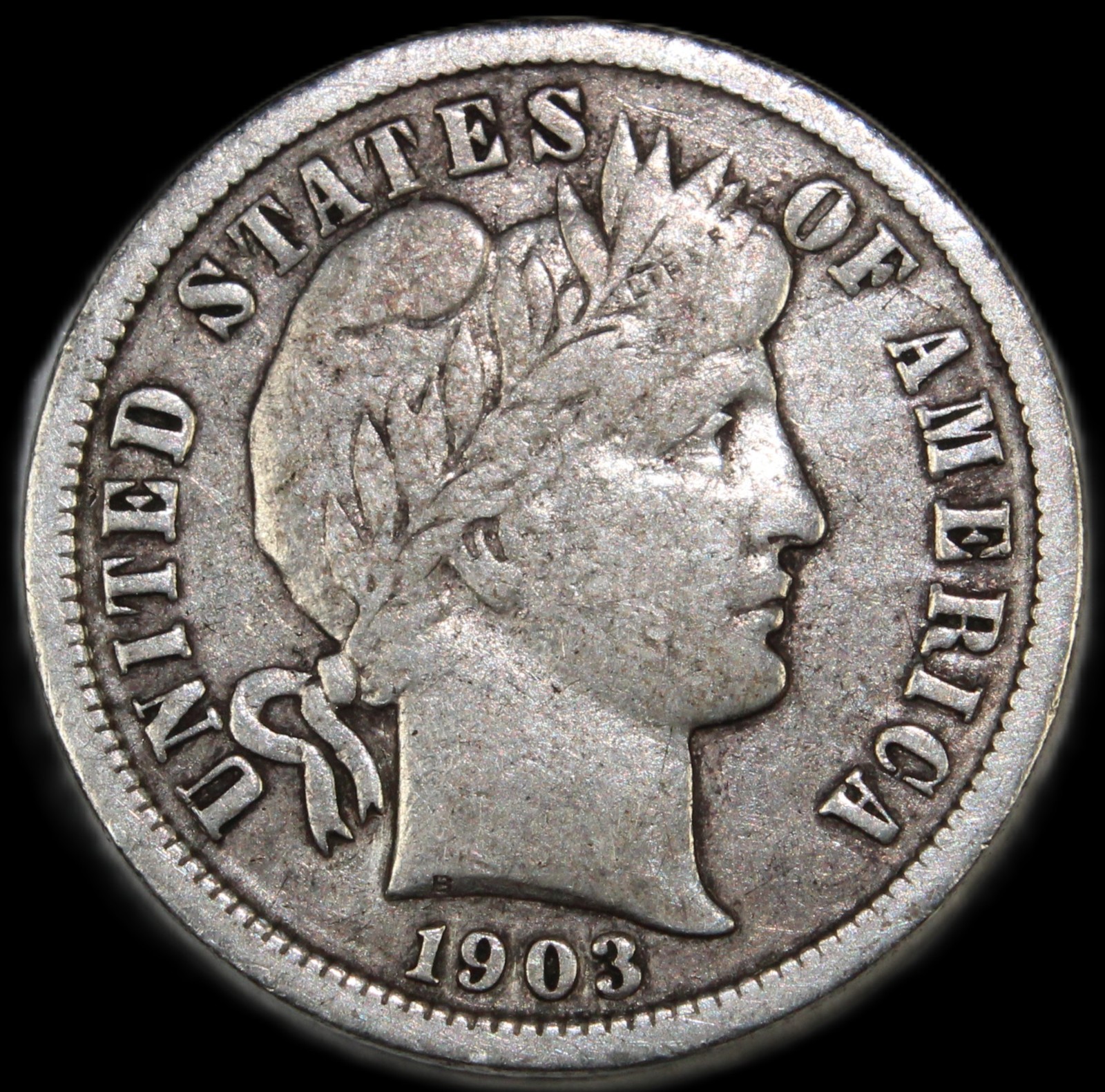 1903 o barber dime- choice xf/ free shipping-jam578