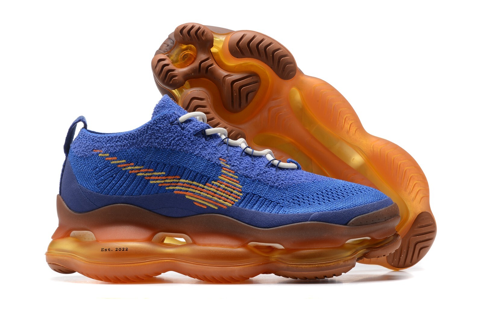 Nike Air Max Scorpion Fk Flyknit 2022 Royal Blue Men's Air Cushion Shoes