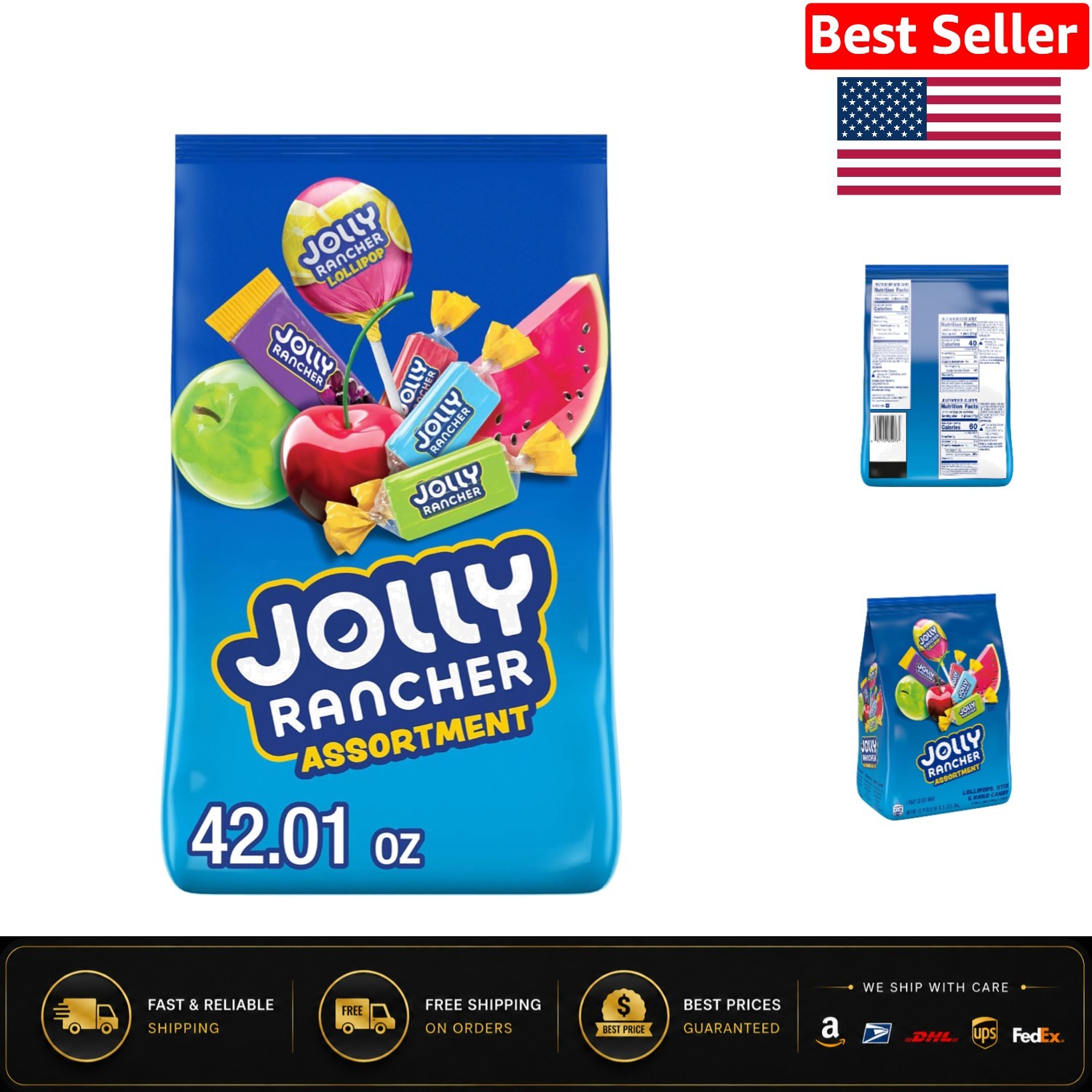 Individually Wrapped 42.01 oz Assorted Candy Pack - Perfect Treat for Sharing