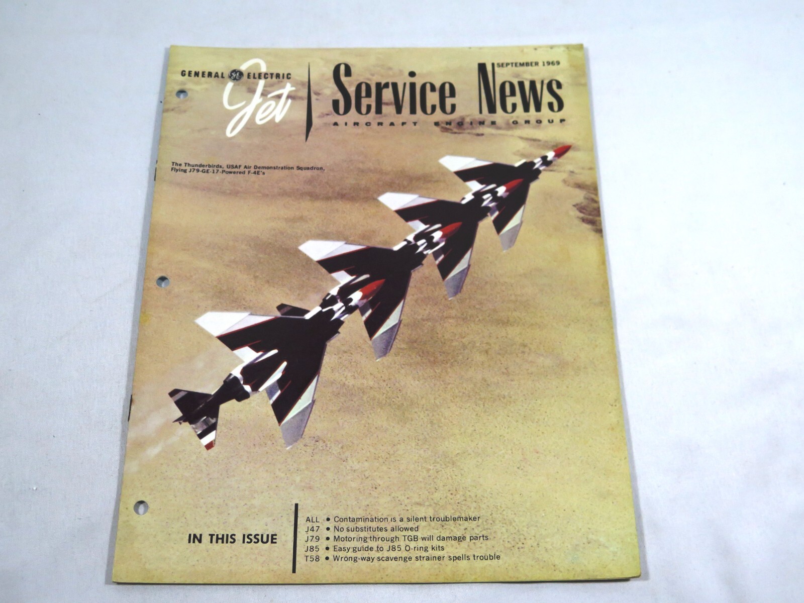 General Electric Jet Service News September 1969 Thunderbirds