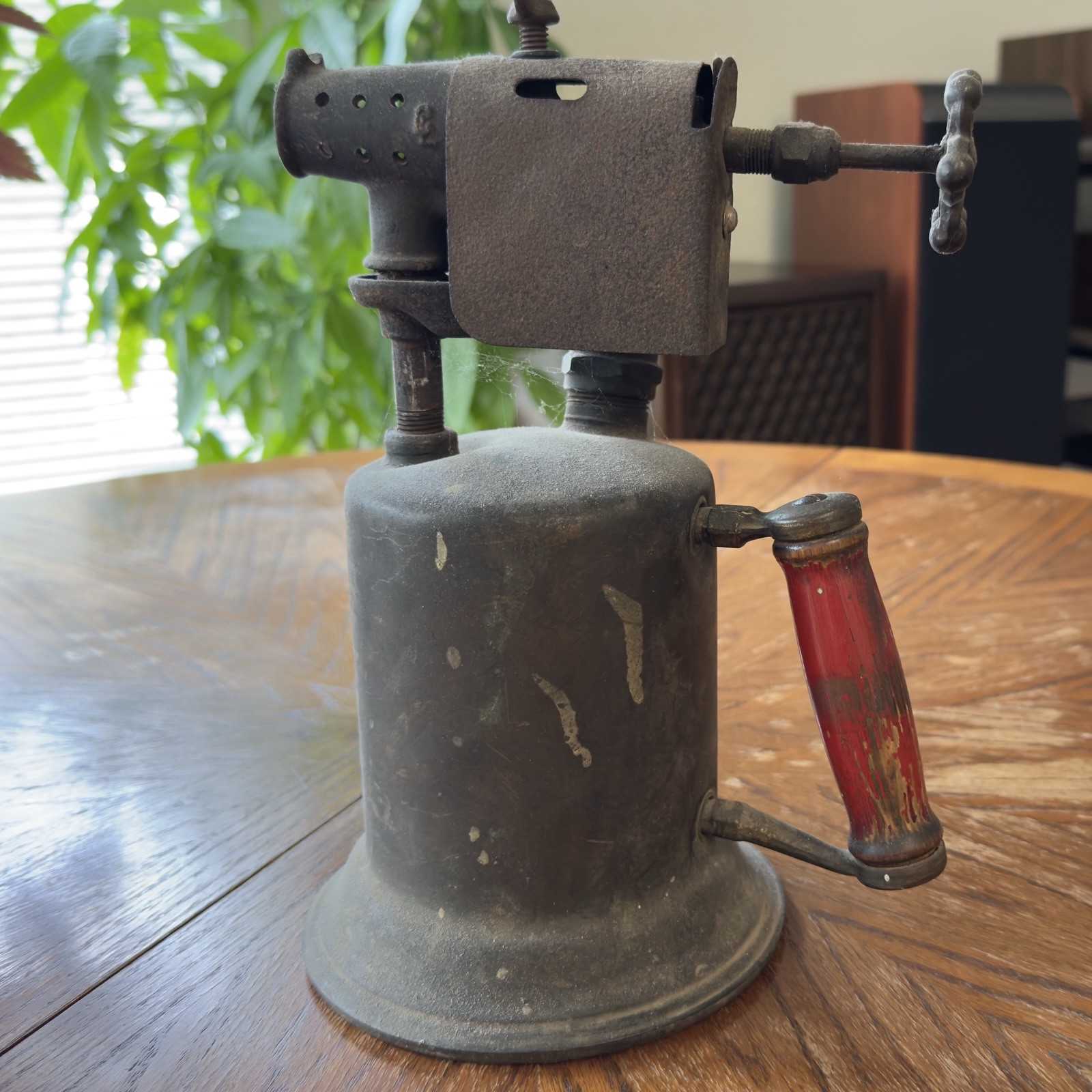 Antique Brass Blow Torch 1930s Vintage Tools Gasoline