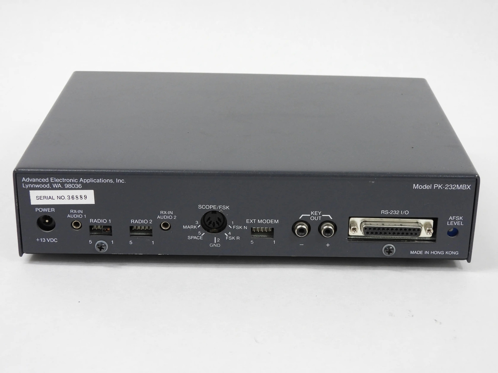 AEA PK-232MBX Pakratt 232 Multimode TNC Data Controller + Supply (nice)