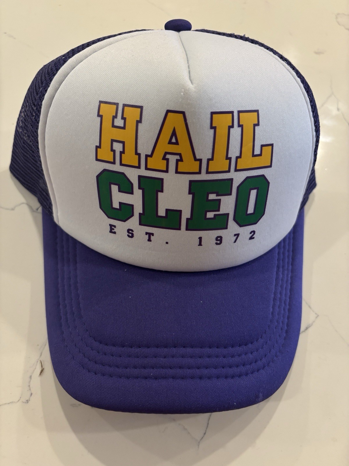 2026 Mardi Gras Krewe of Cleopatra HAIL CLEO Trucker Hat
