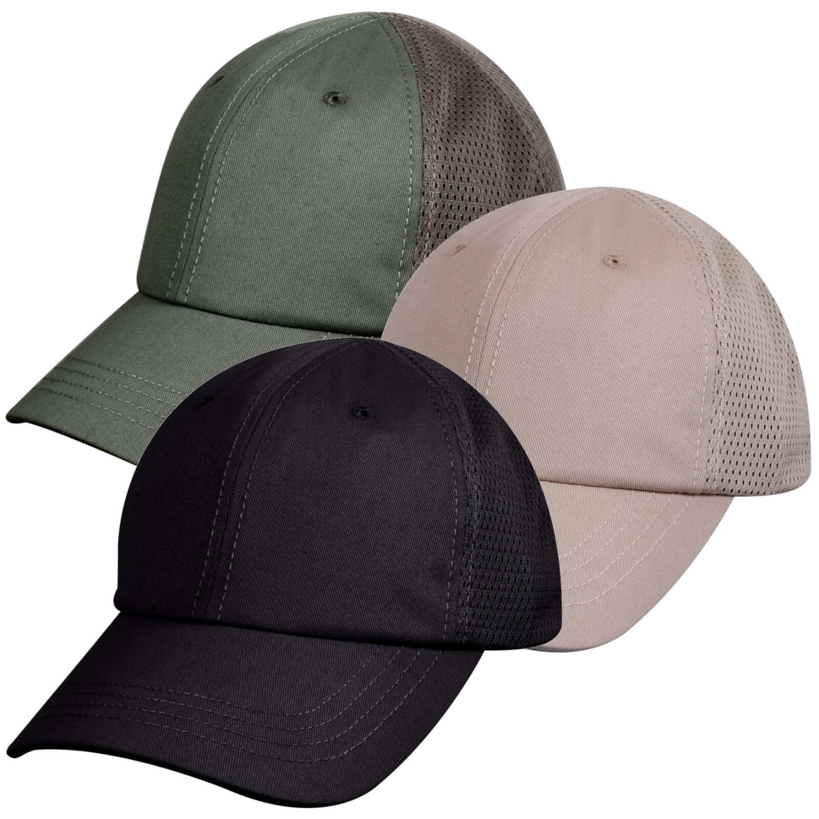 Mens Baseball Style Mesh Back Tactical Cap - Rothco Adjustable Moisture Wick Hat