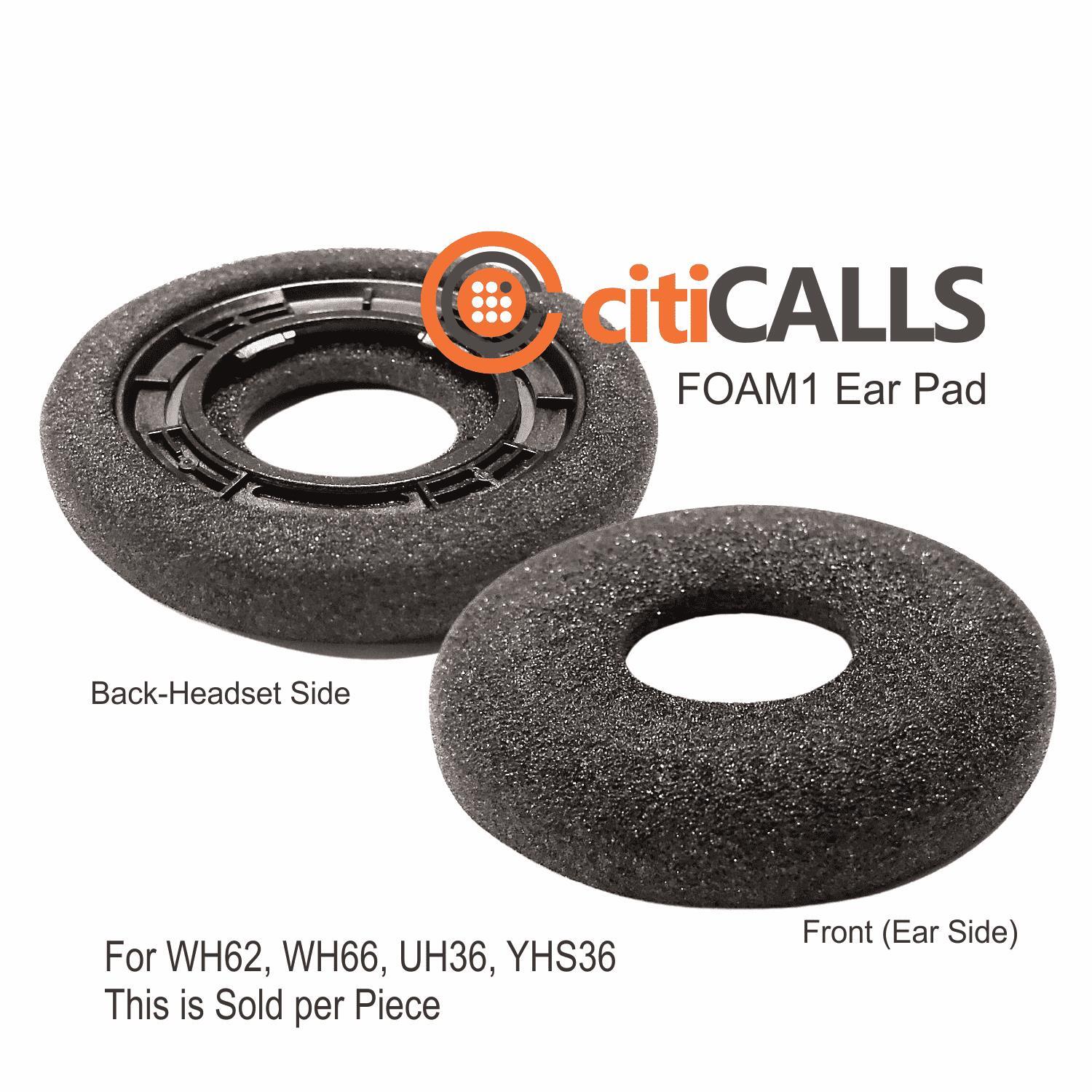 Yealink FOAM1-WH 2/Pk Foamy Ear Headphones Cushion WH62/WH66/UH36/YHS36 1-PAIR
