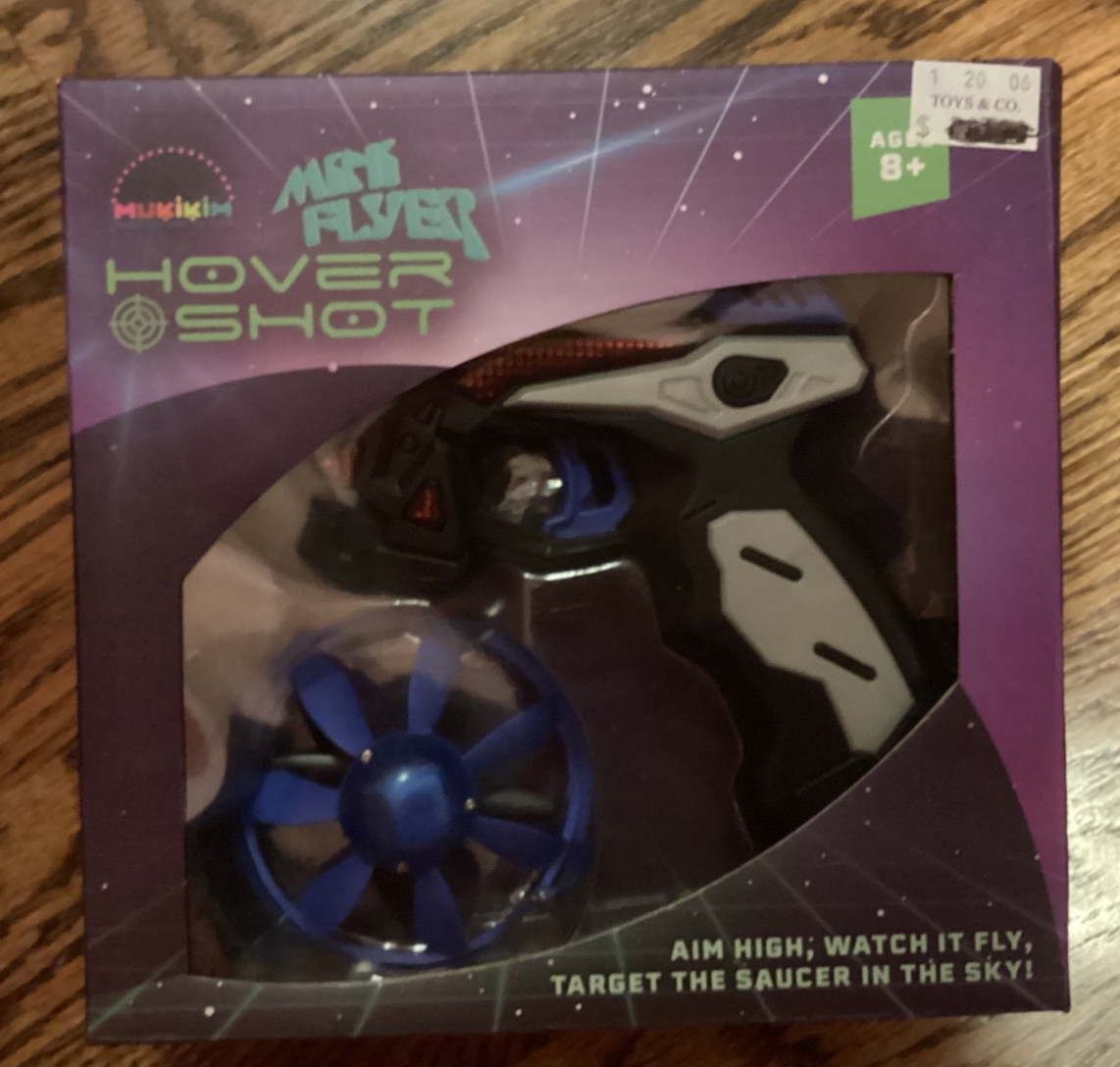Mini Flyer - Hover Shot. Laser Tag Shooting Gun Aims Mini Flying UFO Drone