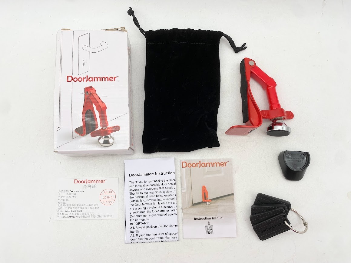 DoorJammer Portable Safe Home Hotel Apartment Dorm Security Device Door Stop DJ3