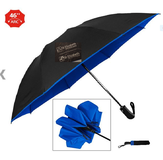 StrombergBrendThe Color Flip Inverted Folding Umbrella 46" Has Some Printing