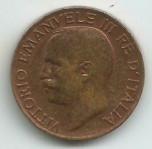 ITALY 5 Centimos 1929 KM# 59