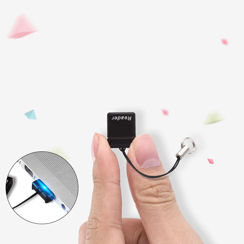 1x Mini Super Speed Usb 2.0 For Micro Sd/sdxc Tf Card Reader Adapter Accessories