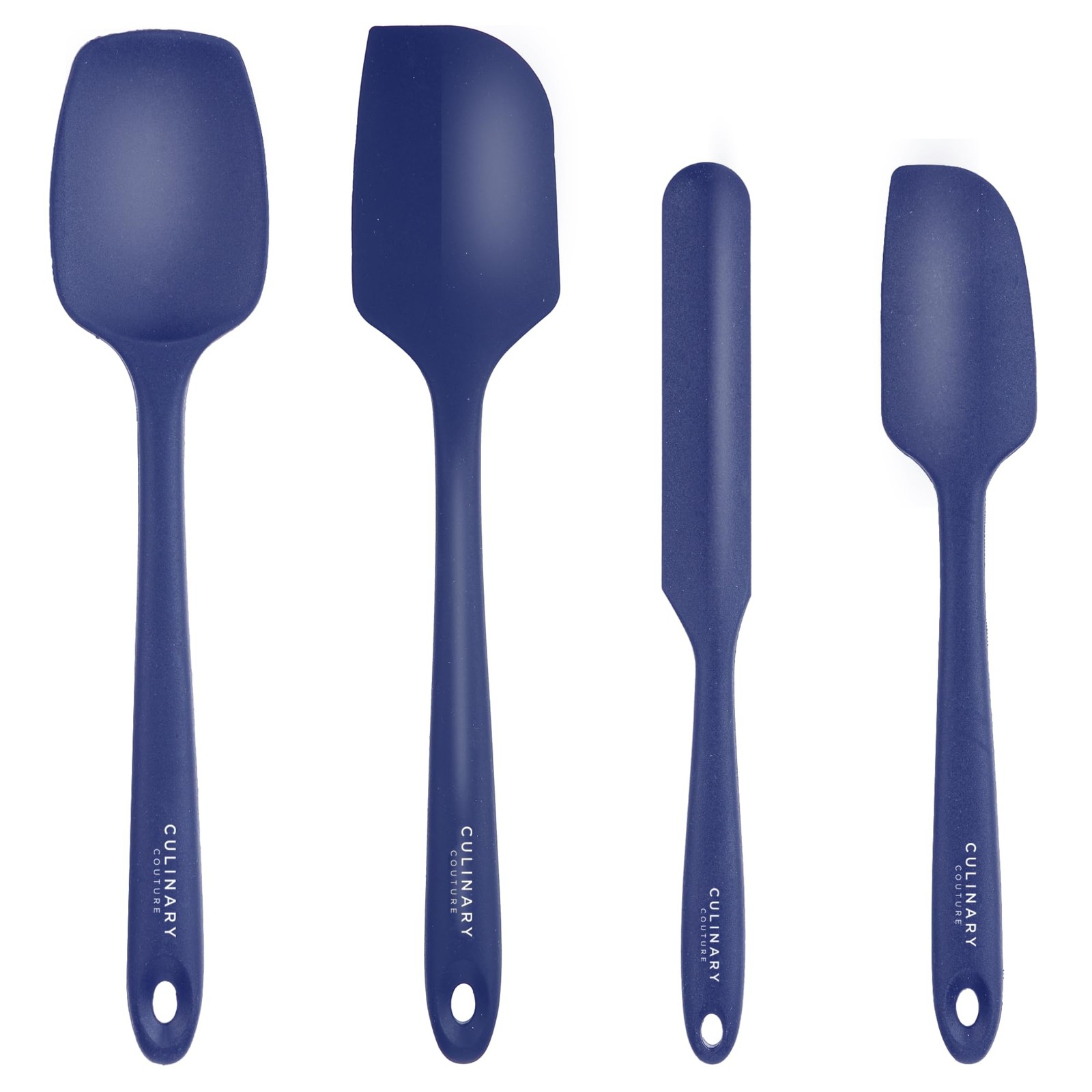 4-Piece Silicone Baking Spatula Set - Rubber Spatulas Silicone Heat Resistant...
