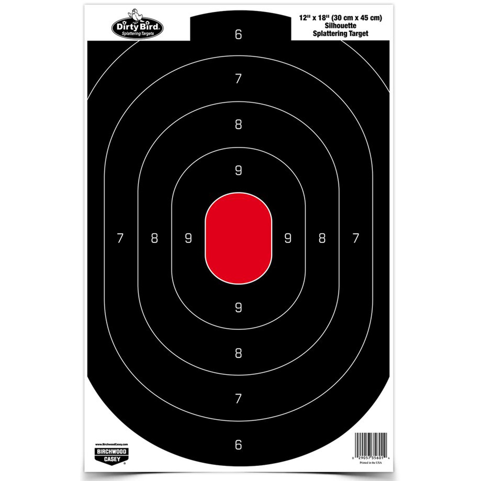 Birchwood Casey 12x18" Dirty Bird Silhouette Target 8-Pack - BC-35608